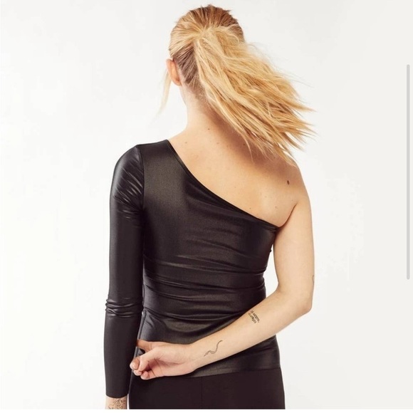 Fierce + Regal the one sleeve top in brown size medium new with tags - Picture 10 of 10